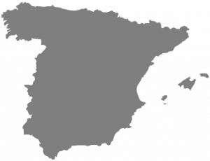 A silhouette of Spain